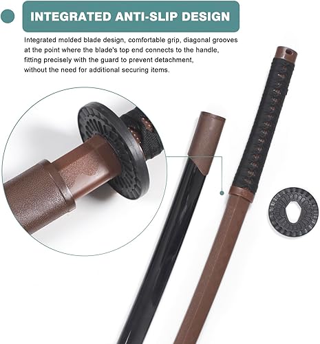 Miniatura 3 de Espada Katana - Hoja de polipropileno de alta dureza, para actuación y entrenamiento, incluye vaina para Aikido