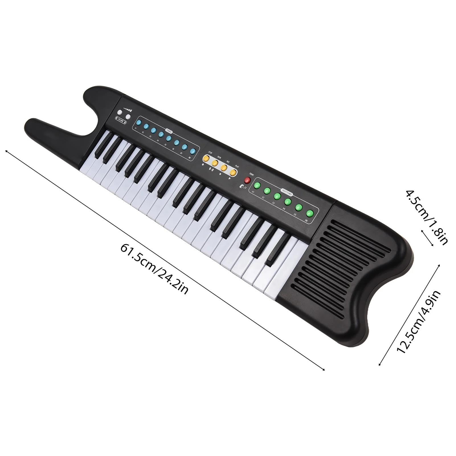 Teclado Electrónico Teclado Electrónico De 37 Teclas Piano Mini Órgano Electrónico Portátil 8 Tonos 6 Ritmos 10 Demostraciones