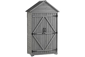 Outdoor Storage Shed with Shelves