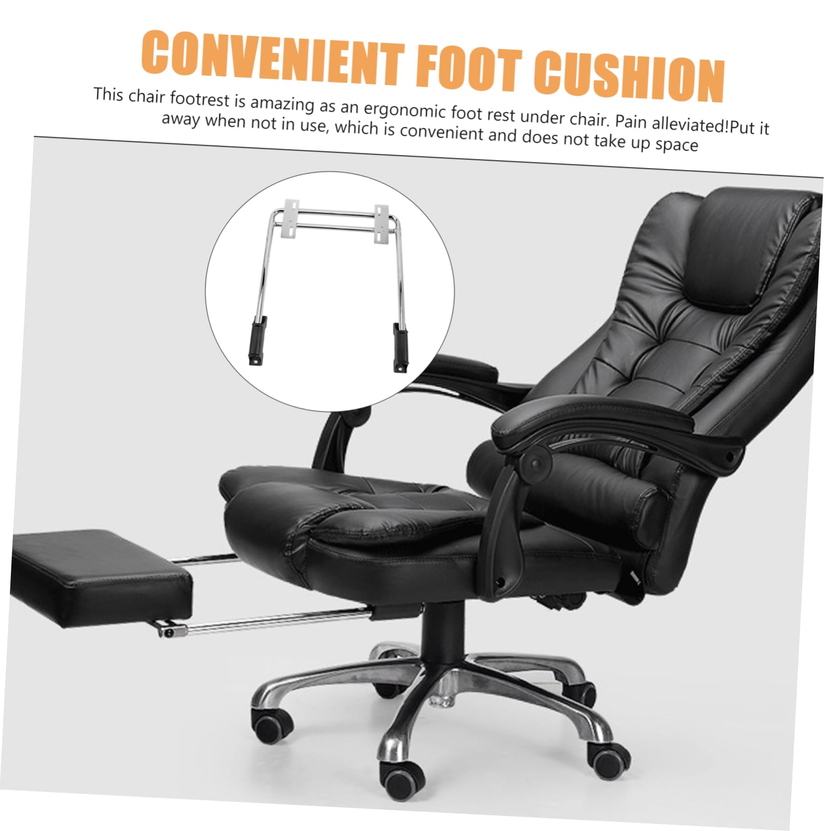 Ergonomische Fußstütze Für Bürostühle - Verstellbares Fußkissen Mit Austauschbarem Pedal Für Optimalen Komfort Im Home Office