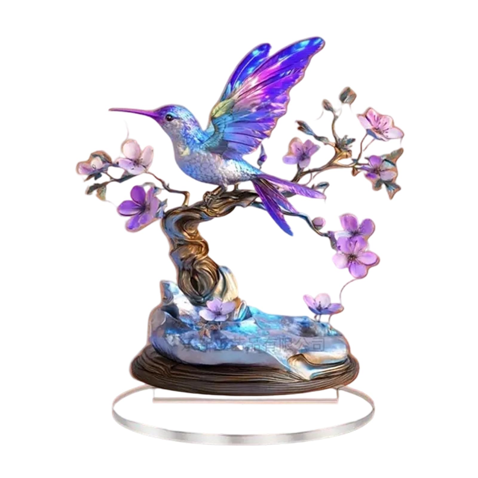 CRFFZ Bird Statue Figurine with Branch for Table Centerpiece Decor Flower Bird Statue Figurine with Branch for Table Centerpiece Decor
