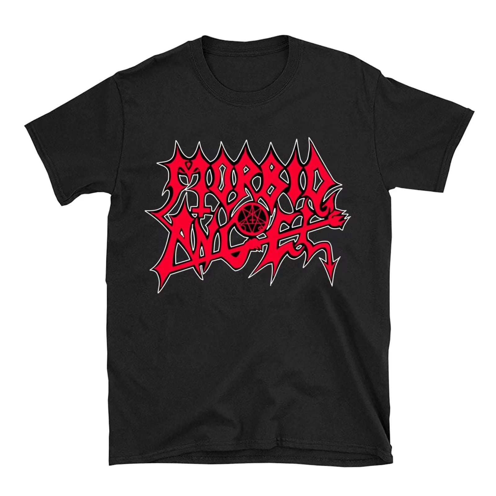 Moc.DeamiarrMen's Morbid Angel t Shirt Classic Logo Graphic Printing Shirts Top Black