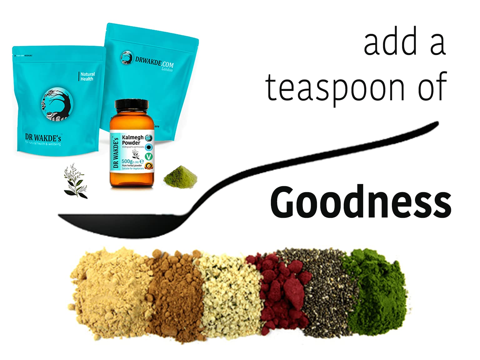 DR WAKDE'S Kalmegh Pulver (Andrographis panniculata) - 500 g (1.1lb) | Rein, Raw & Getrocknetes Pulver | Ayurveda-Kräuter | Vegan | Nichts hinzugefügt, nichts entfernt | Am selben Tag Versand