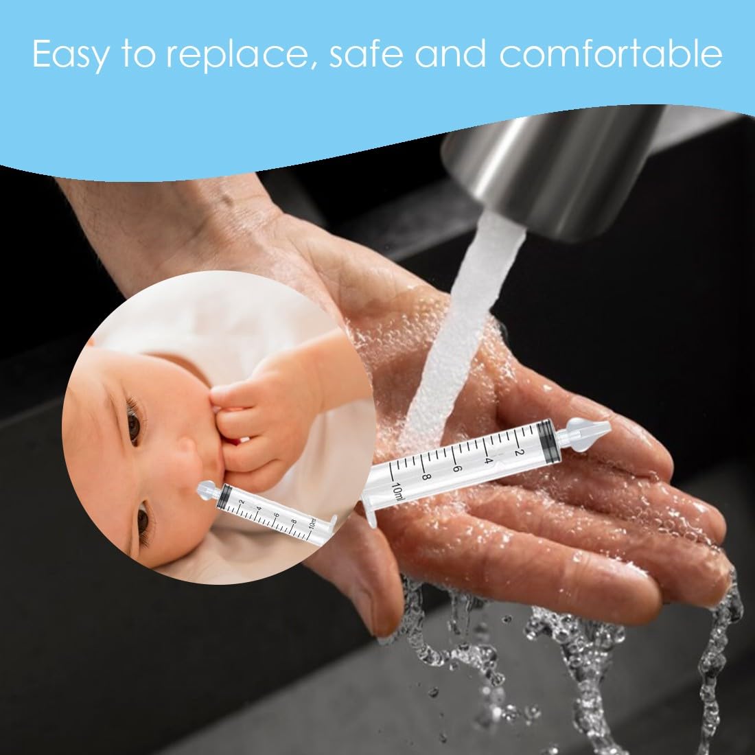 Olives nasales lavage nasal pour enfants silicone réutilisable accessoires rechange seringue bébé lot 6 pièces