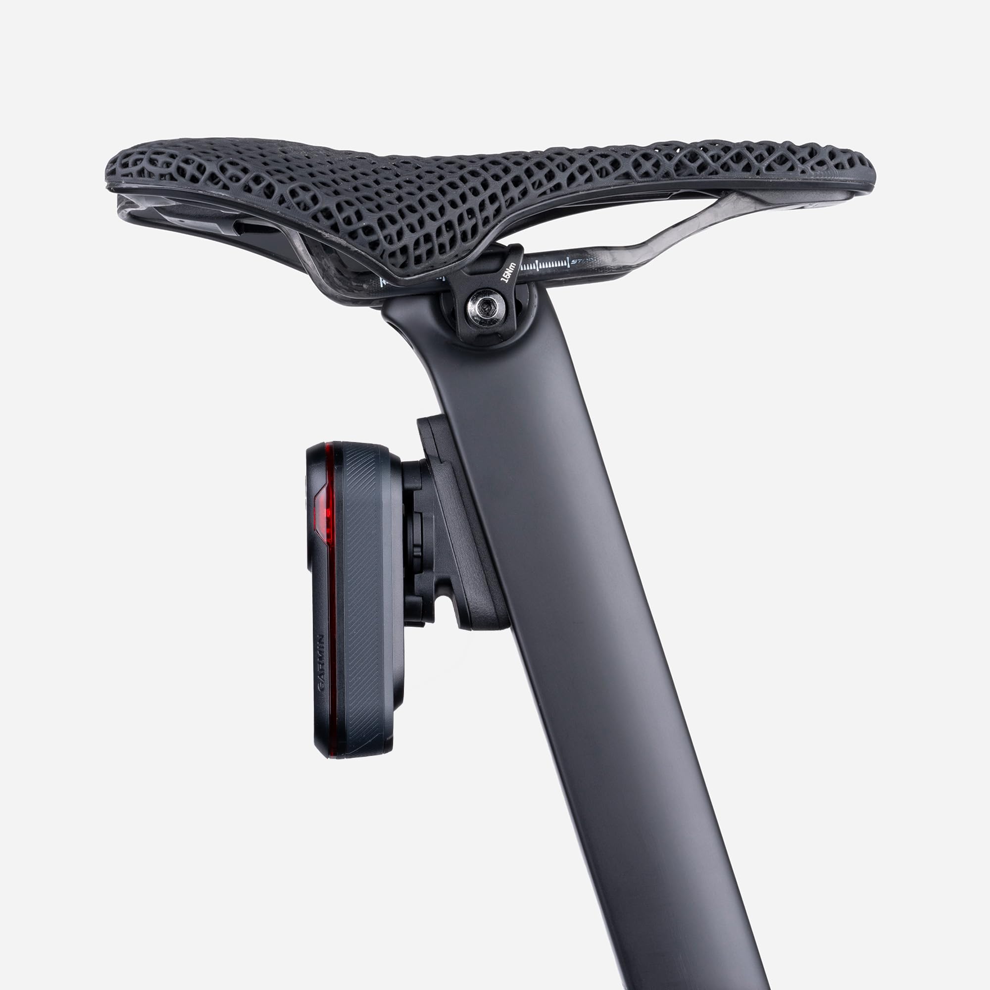Supporto reggisella per bicicletta, 3D stampato in fibra di carbonio, sella per bicicletta Garmin Varia 715, compatibile con Canyon Aeroad Gen 4, montaggio a bullone (posizione
