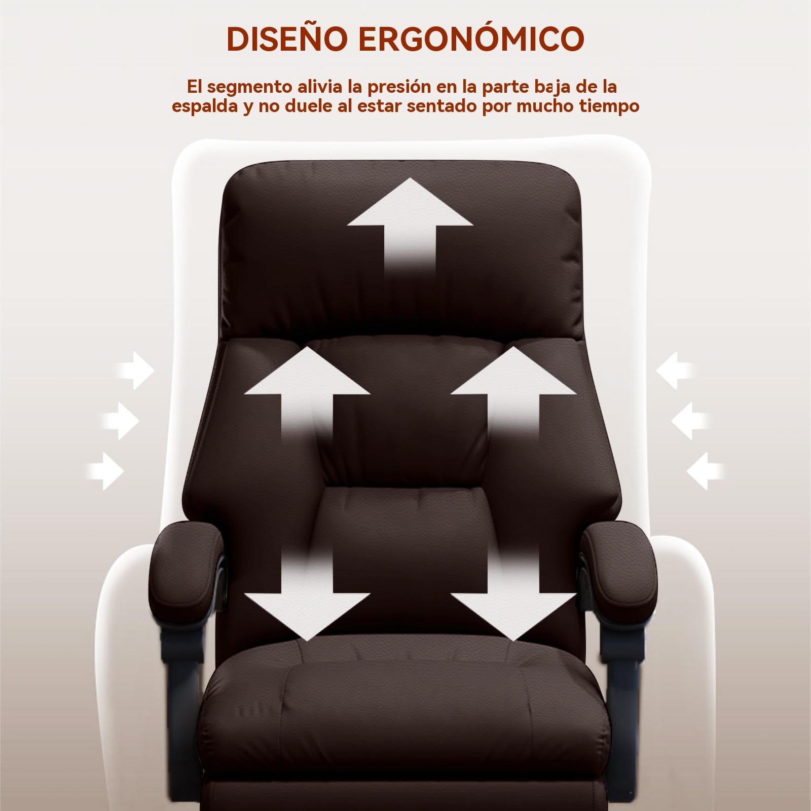 Silla de Oficina con Reposapiernas Sillas Ejecutivas con Ruedas Sillas Gaming con Respaldo Alto Silla de Trabajo Ergonómica Reclinable Y Ajustable para Oficina en Casa