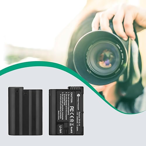 Miniatura 5 de FirstPower EN-EL15EN-EL15aEN-EL15b Batería compatible con Nikon Z5 Z6 Z6II Z7II D750 D850 D500 D7000 D7500 D7100 D7200 D600 D610 D800 D800 D800 10 1