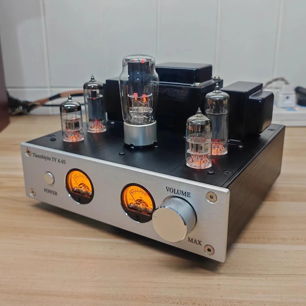 Toplionace Wzmacniacz Lampowy TY A-05, 6p1 Single-Ended, Klasa A, Hi-Fi, Bluetooth 5.0, Miernik VU, Zintegrowany Wzmacniacz