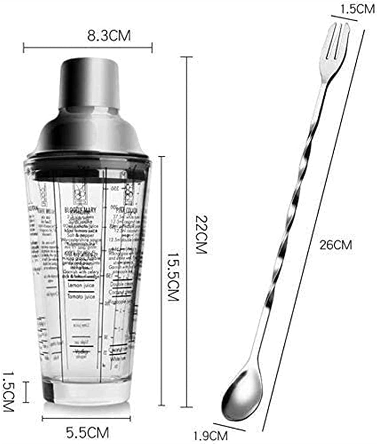 GeRRiT 12-Piece Cocktail Shaker Set Bartender Kit with Stand Professional Stainless Steel Bar Tool 25OZ Drink Mixer Martini Kit Includes Jigger, Strainer, Spoon and More for Wonderful Drink Mixing