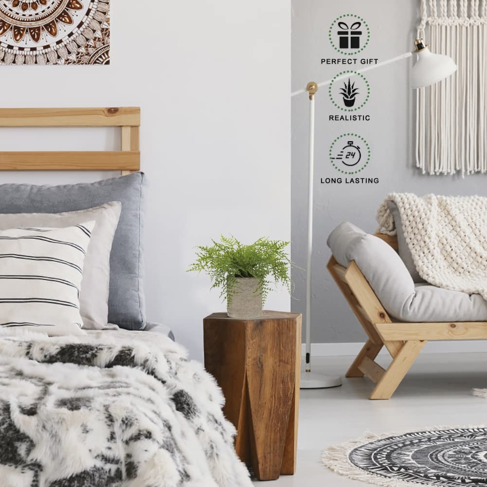 Felce Artificiale Di Boston In Vaso - Pianta Finta Per Interni Ed Esterni, Altezza 30 Cm, Larghezza 60 Cm - Foto 4