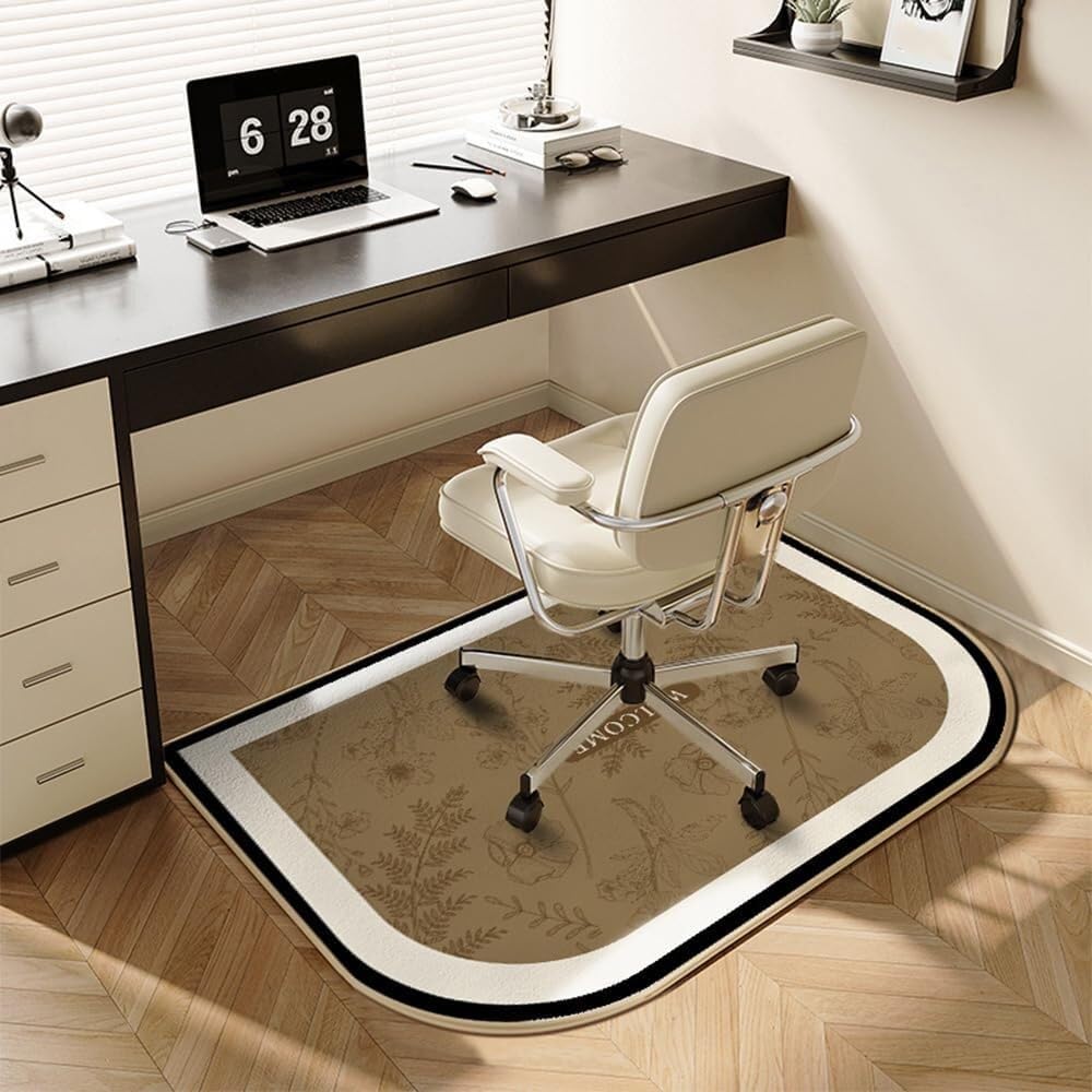 Thickened Modern Gaming Chair Cushion To Protect Carpets And Wooden Floors(Exotic Grass,90x120cm)