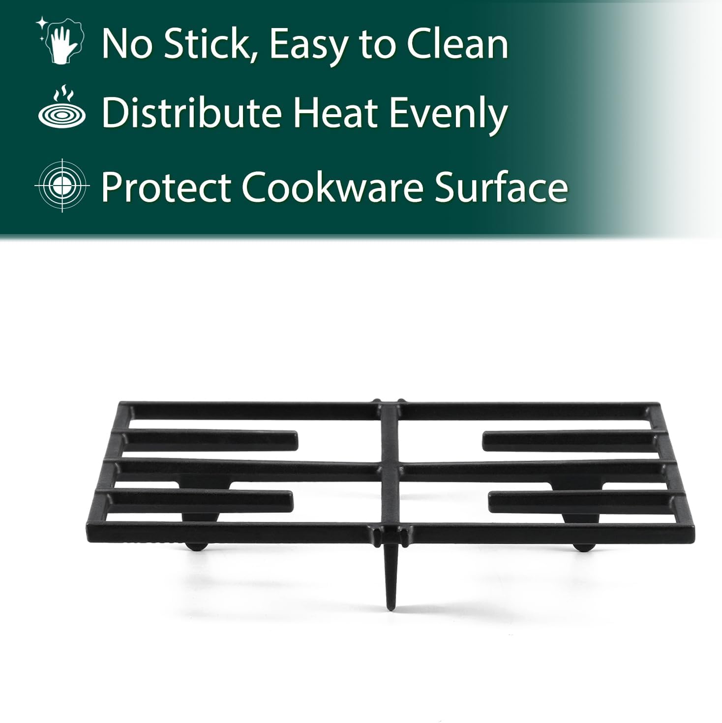 WP9761557CB Burner Grates Stove Replacement Parts for Kitchenaid Cooking Range Stove Grate Whirlpool Kitchen Aid KGSS907SSS03 KGSS907SSS02 KGSS907SSS00 KGRS807SSS01 Insert Small Burner Grates 1 Pcs