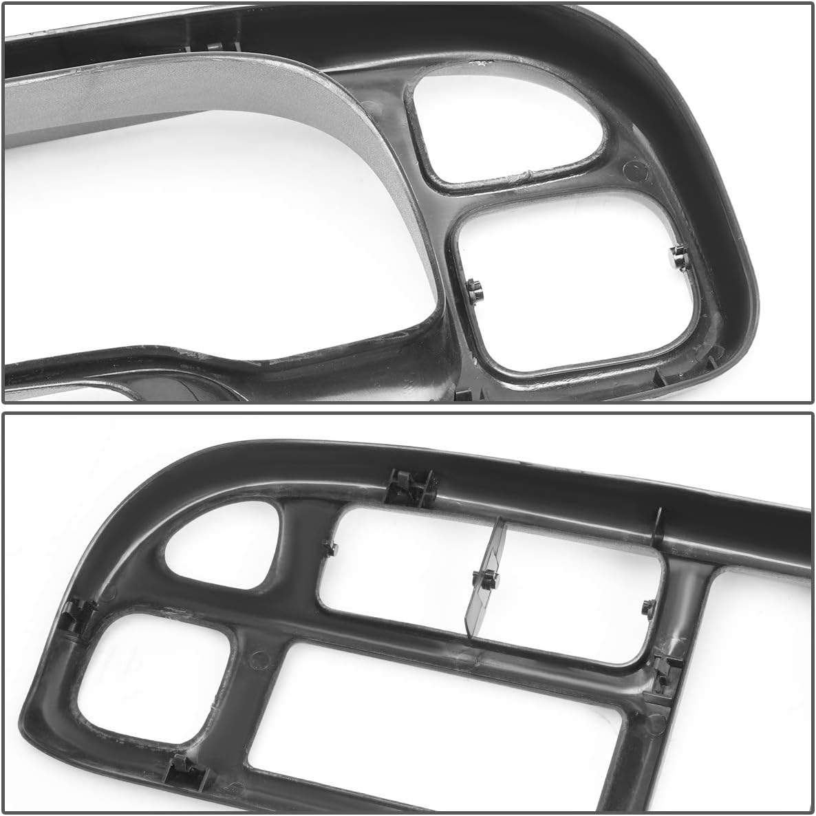 DNA Motoring Instrument Cluster Bezel Cover Compatible with 98-01 Ram 1500 2500 3500, Dash Panel Replacement Black, ZTL-Y-0088