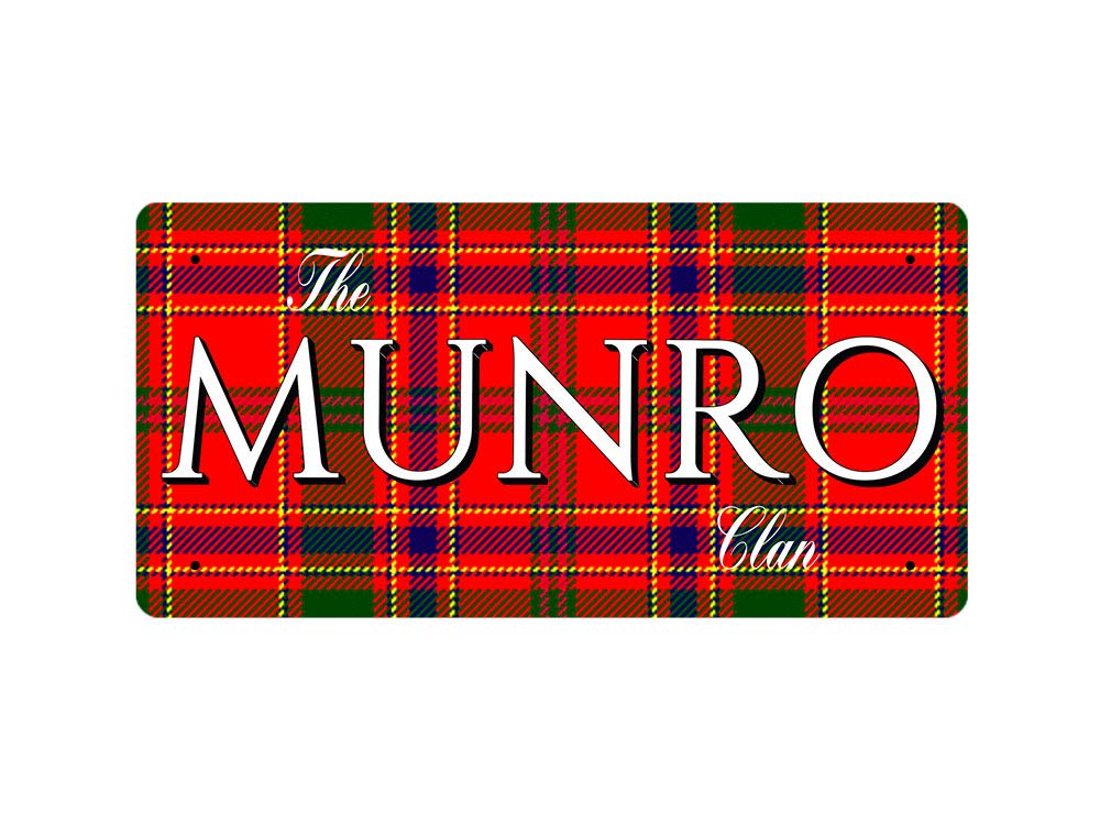 McMug - The Munro Clan (Munro Tartan) - Metal Sign, Decorative Sign, 200mm x 100mm