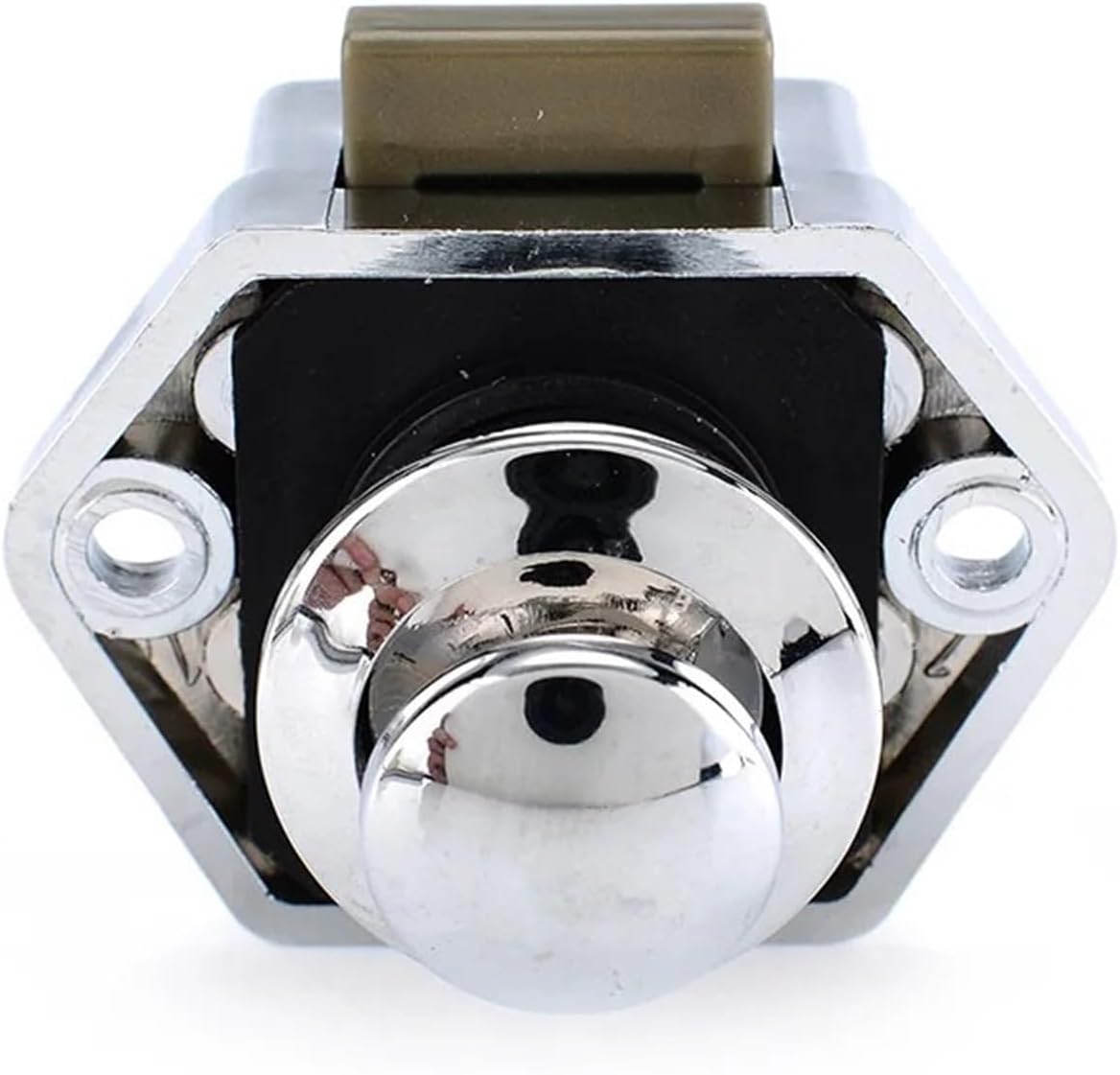 Pearl Nickel 1Pcs Camper Car Push Lock Diameter 20mm Caravan Boat Motor Home Cabinet Drawer Latch Button Locks