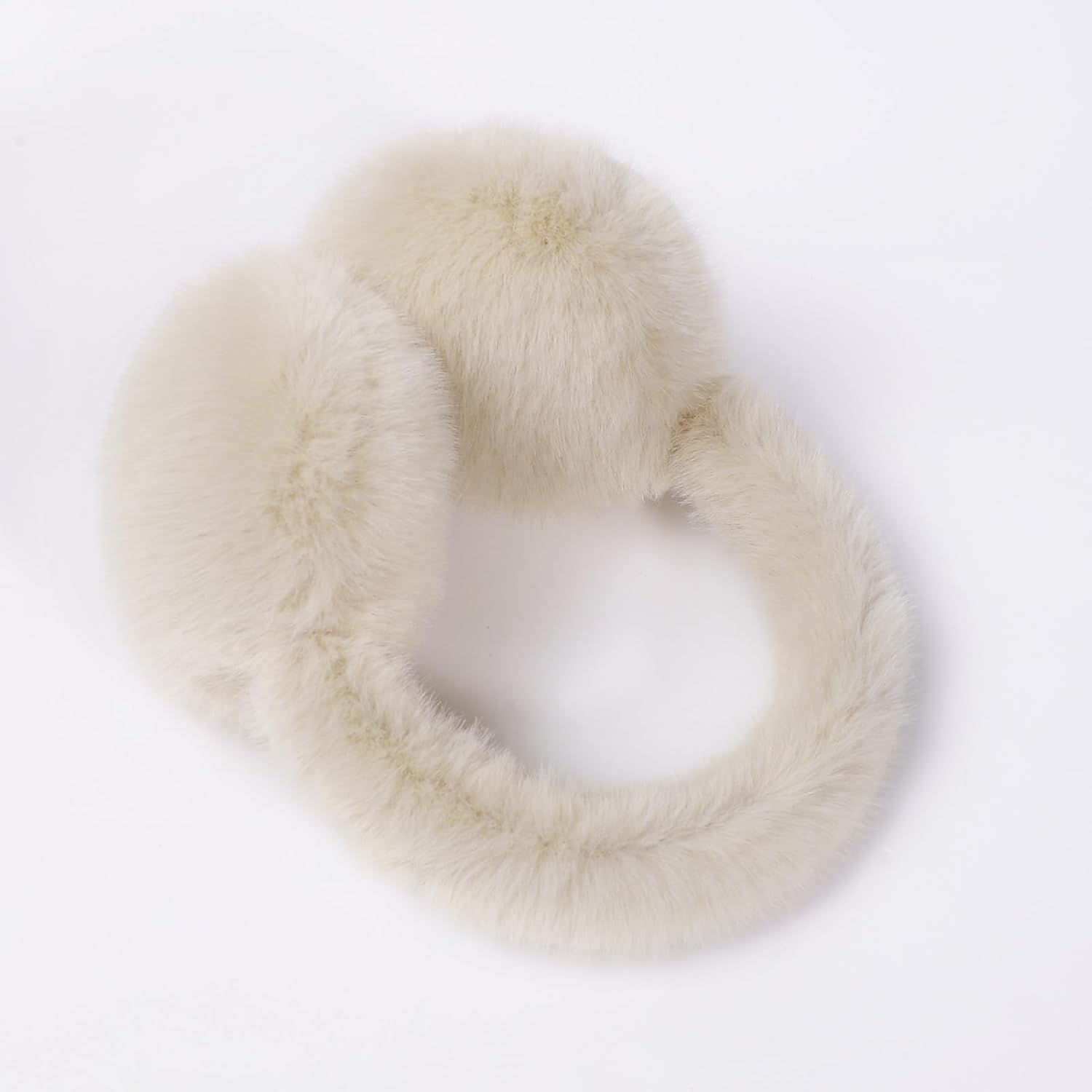 Women Winter Ear Muffs Gloves Set Girls Fluffy Earmuffs Cold Weather Faux Fur Ear Warmers Touch Screen Gloves - Image 7