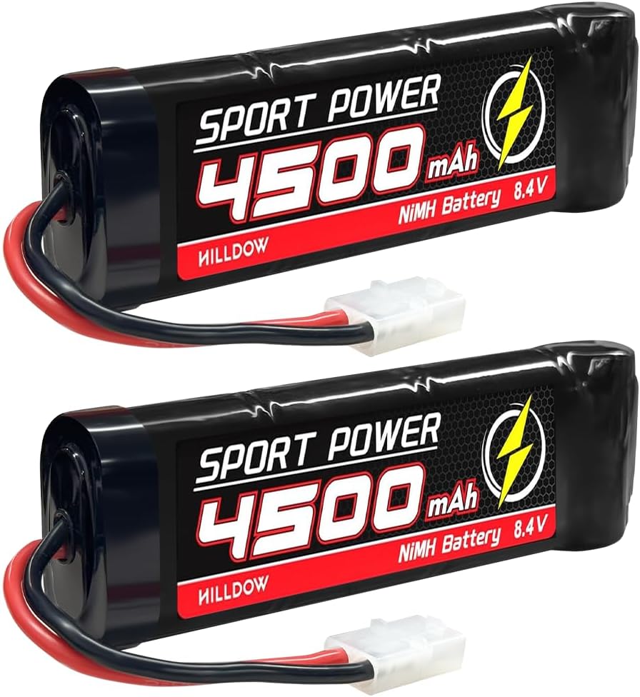 Hilldow Batería Lipo de 7.4V 2S 80C 5200mAh Lipos Soft Case con conector XT60 para coches RC camiones RC Vehículos (2 paquetes)