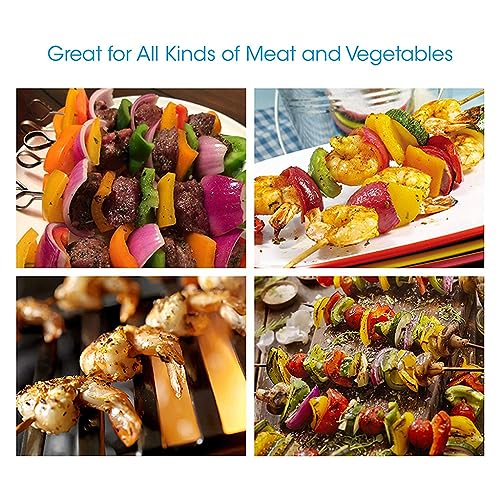Kit de brochettes de barbecue réutilisable et étagère de cuisson pliable pour bivouac - 6