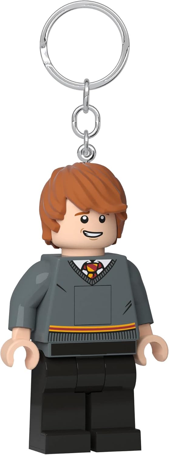 LEGO Harry Potter Keychain Light - Ron Weasley (KE200), Extra-Large 3 Inch Tall, Bag Charm