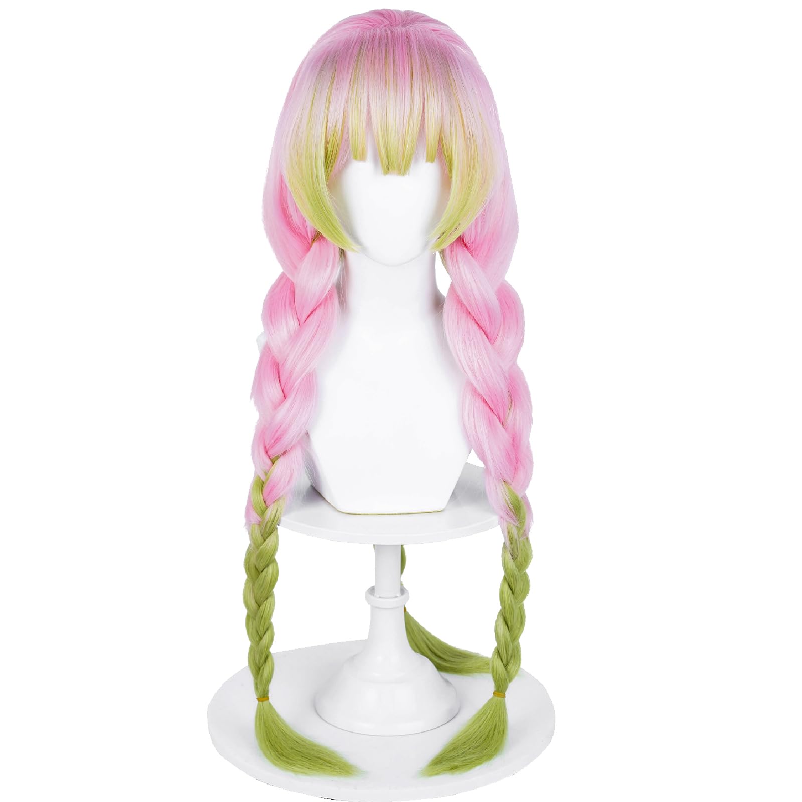 Amazon.com: Wiggy Mermaid Mitsuri Cosplay Wig DS Pink Green  display picture 3