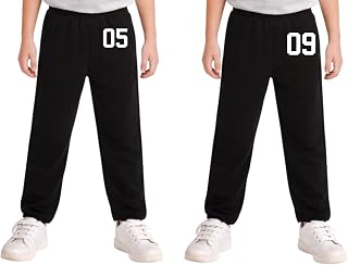 Boys Black-5 and Black-9 Cotton Blend Printed Track Pant (Pack of 2) Price In India