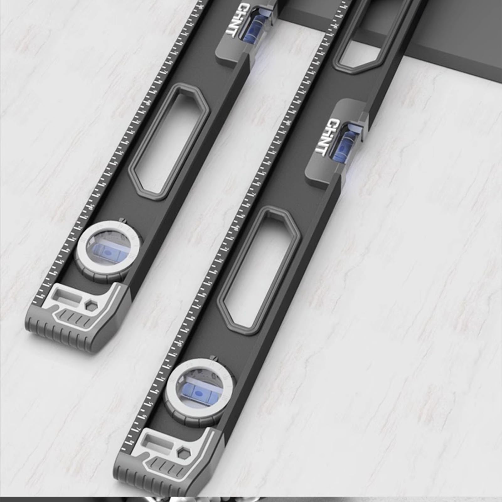 Herramienta profesional de medición de aluminio, regla de ángulo de nivel de burbuja, calibre de aleación de aluminio profesional para carpinteros e ingenieros