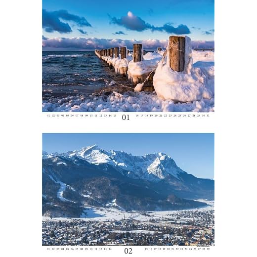 Tysk magi DIN A3 kalender – eviga kalender städer Tyskland – själsälmagi