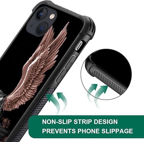 Miniatura 2 de DAIZAG Funda compatible con iPhone 14 Pro Max, diseño de personalidad de alas de ángel con protección contra golpes y arañazos para iPhone 14 Pro