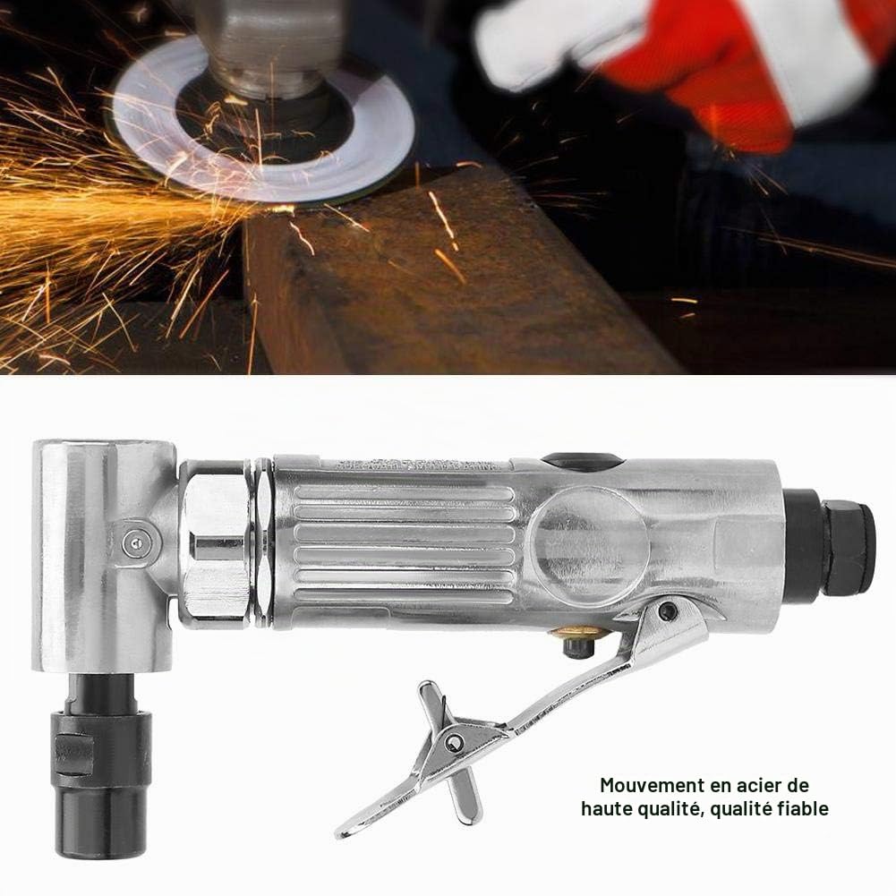 MBSP Meuleuse pneumatique à 90 degrés 1/4 - Meuleuse d'angle à disque de 2 pouces pour polissage professionnel