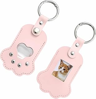 [モダン猫] ペットメモリアル キーホルダー 6色展開, 犬猫用 ギフト対応 思い出 写真