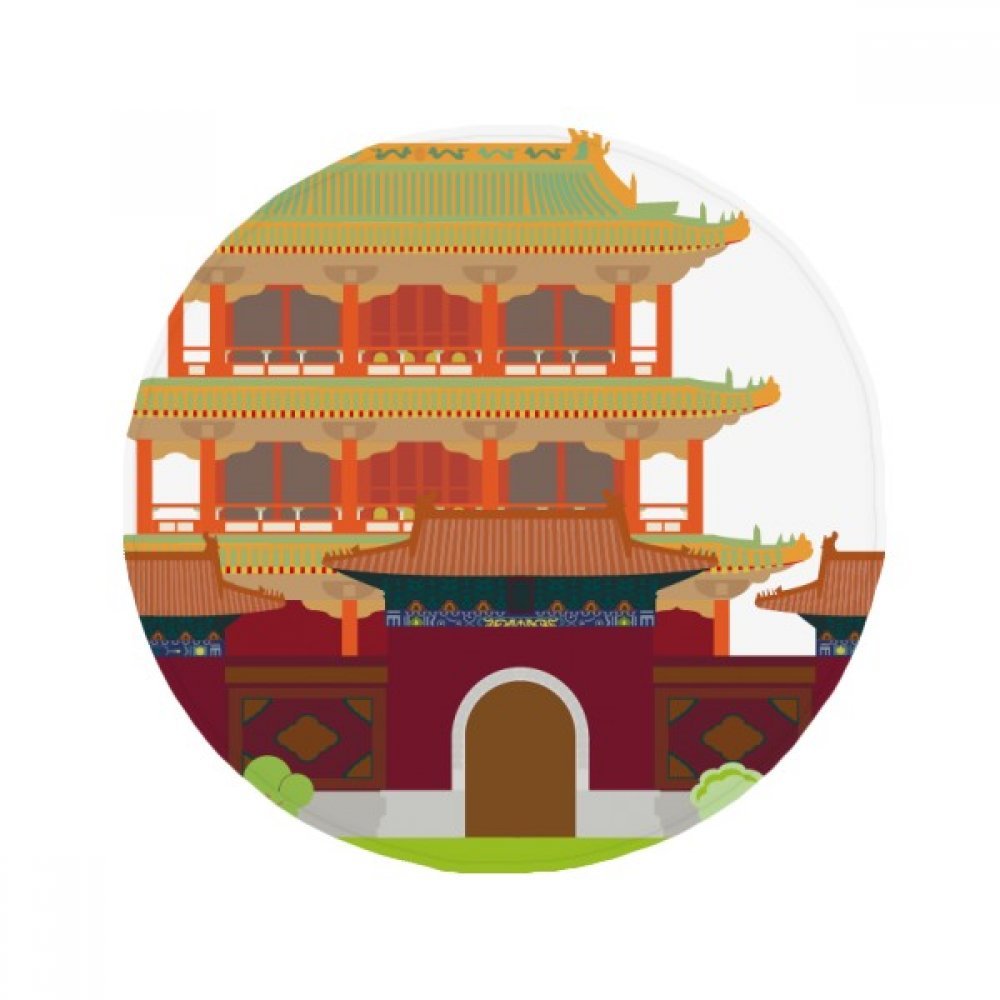 Tapis pour animaux Chine architecture rond anti-dérapant 50cm