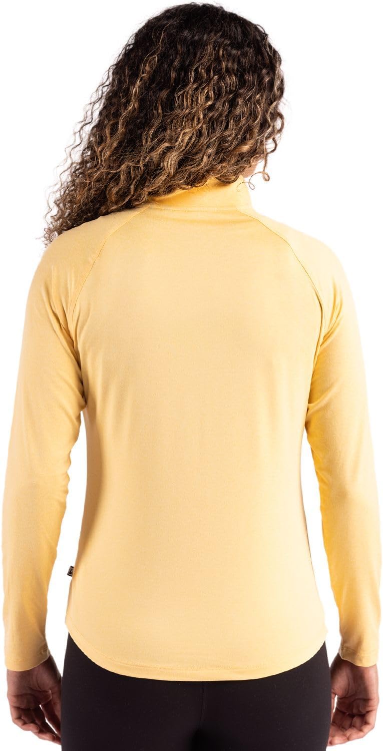 Cutter & Buck Womens Cutter & Buck Coastline Epic Comfort Recycled Women’s Quarter Zip - Image 2