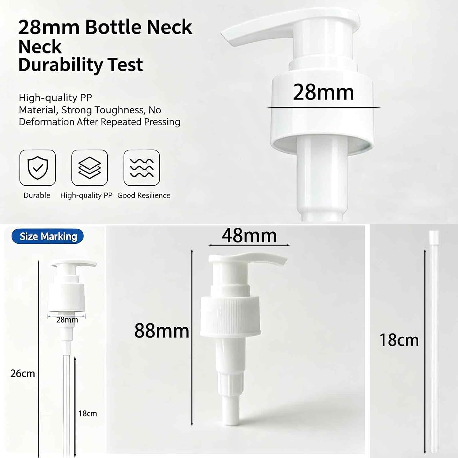 Replacement Pump Dispenser for Neutrogena Body Oil 16 oz Bottles, Dispenser Pump Compatible with Neutrogena Body Oil, 2 Packs
