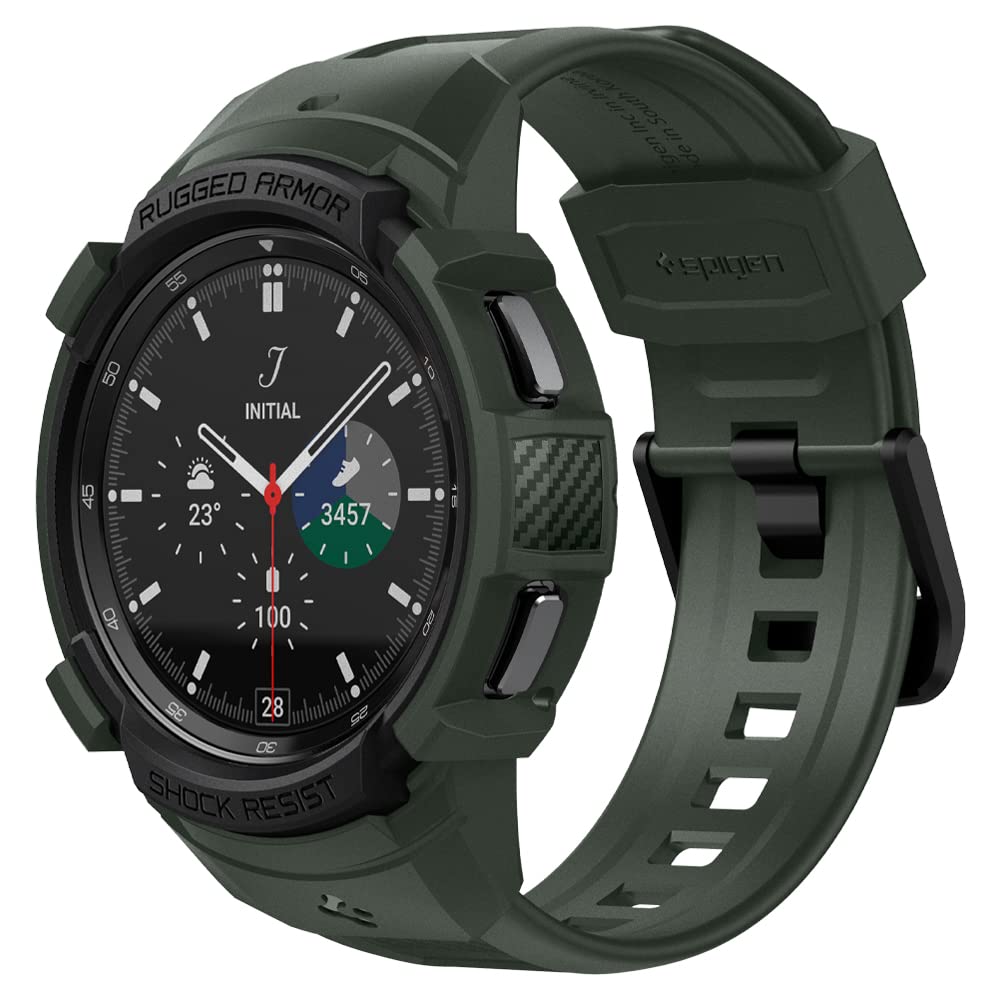 Spigen Rugged Armor Pro Case & Strap for Galaxy Watch 4 Classic (46mm