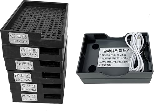 Screw Arrangement Machine Automatic Screw Feeder with 6 Screw Trays Simple Screw Arranging Machine