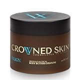 Crowned Skin Reign Body Butter Cologne for Men | Fresh & Nautical | New Moisturizing Formula Scented with Pink Pepper & Bergamot | Infused with Natural Shea & Mango Butters | All-Day Fragrance | 4.4oz
