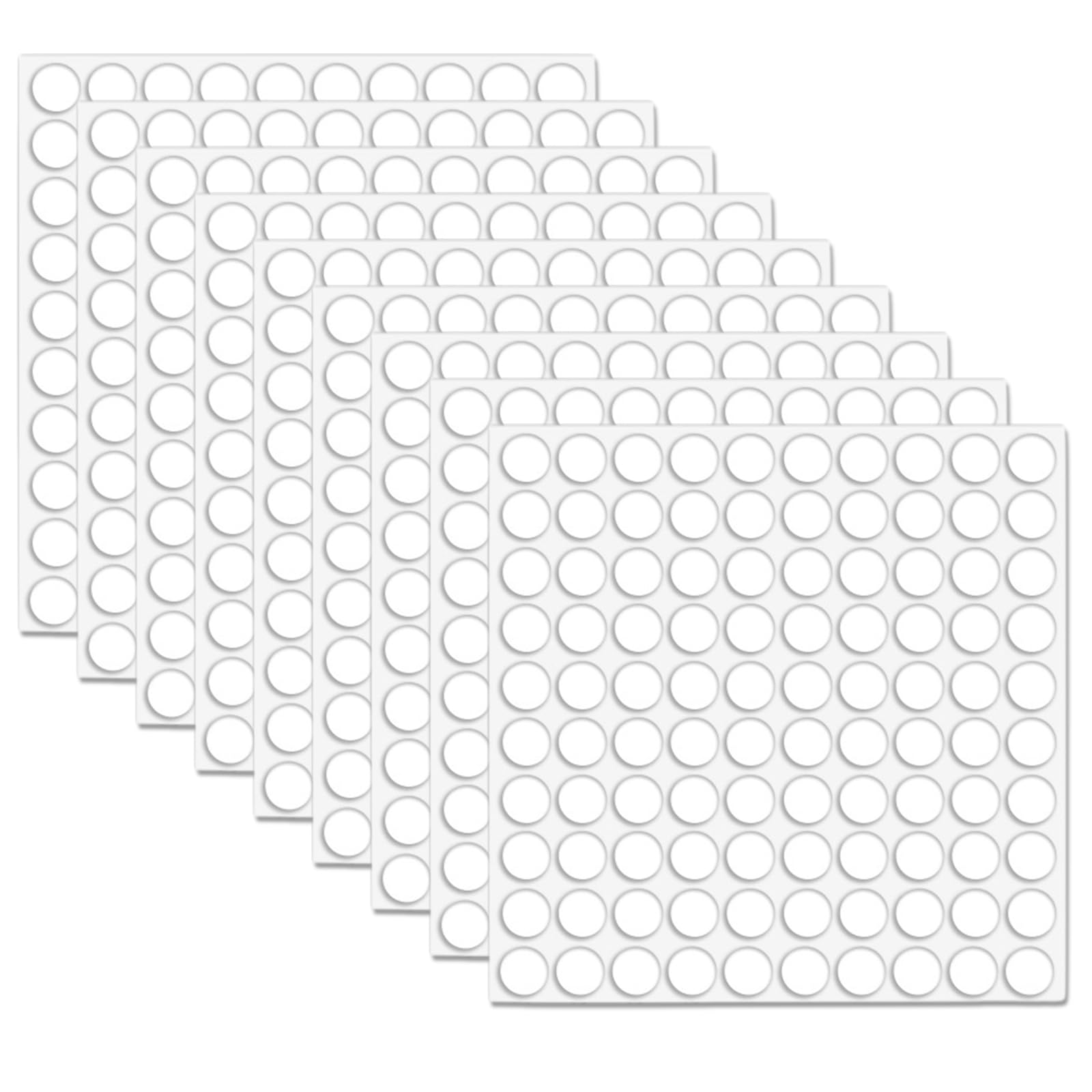 12 Pastilles Adhésives STANDERS Plastique Transparent L.1.9 X H.1.9 X L.1.9 Cm | Leroy Merlin