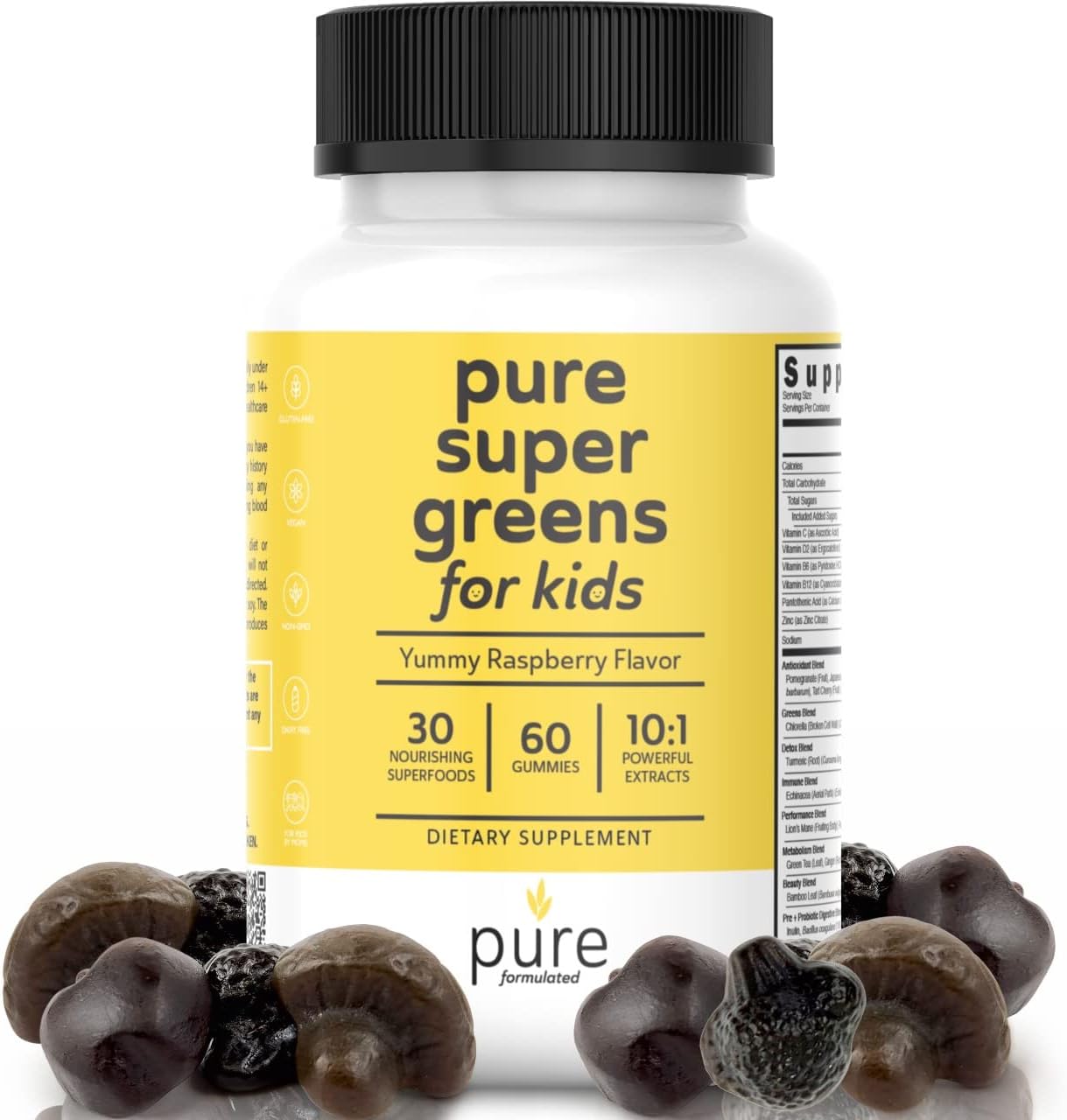 Pure Super Greens Gummies for Kids Tasty Superfood