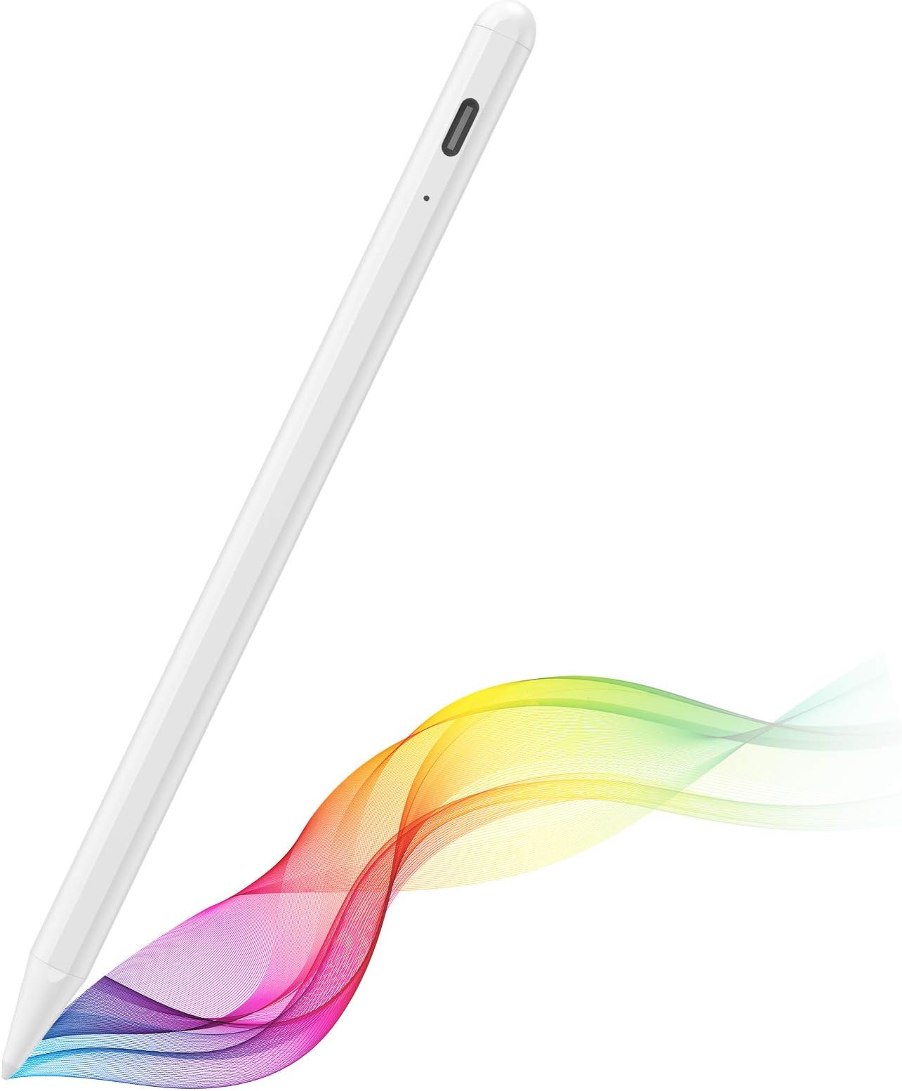 Stylus Pen 2nd Gen for iPad with Palm Rejection, Quifive Active iPad Pen Digital Pencil Compatible with Apple iPad 2018(6th Gen), iPad Air (3rd Gen), iPad Mini (5th Gen), iPad Pro 11/12.9 (White)