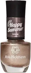 Esmalte Ana Hickmann 9ml Happy Summer - Sunrise, Coral Vibrante, Alta Cobertura e Secagem Rápida, Longa Duração 5-7 Dias