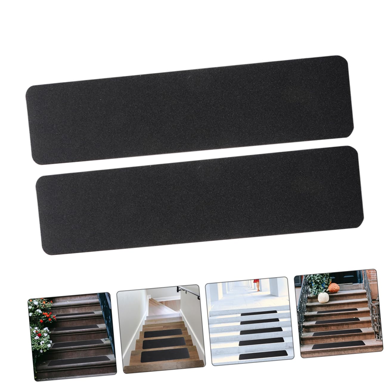 8 Piezas Cinta Antideslizante PVC para Escaleras Tiras de Seguridad para Interiores y Exteriores Prevención de Caídas para Superficies