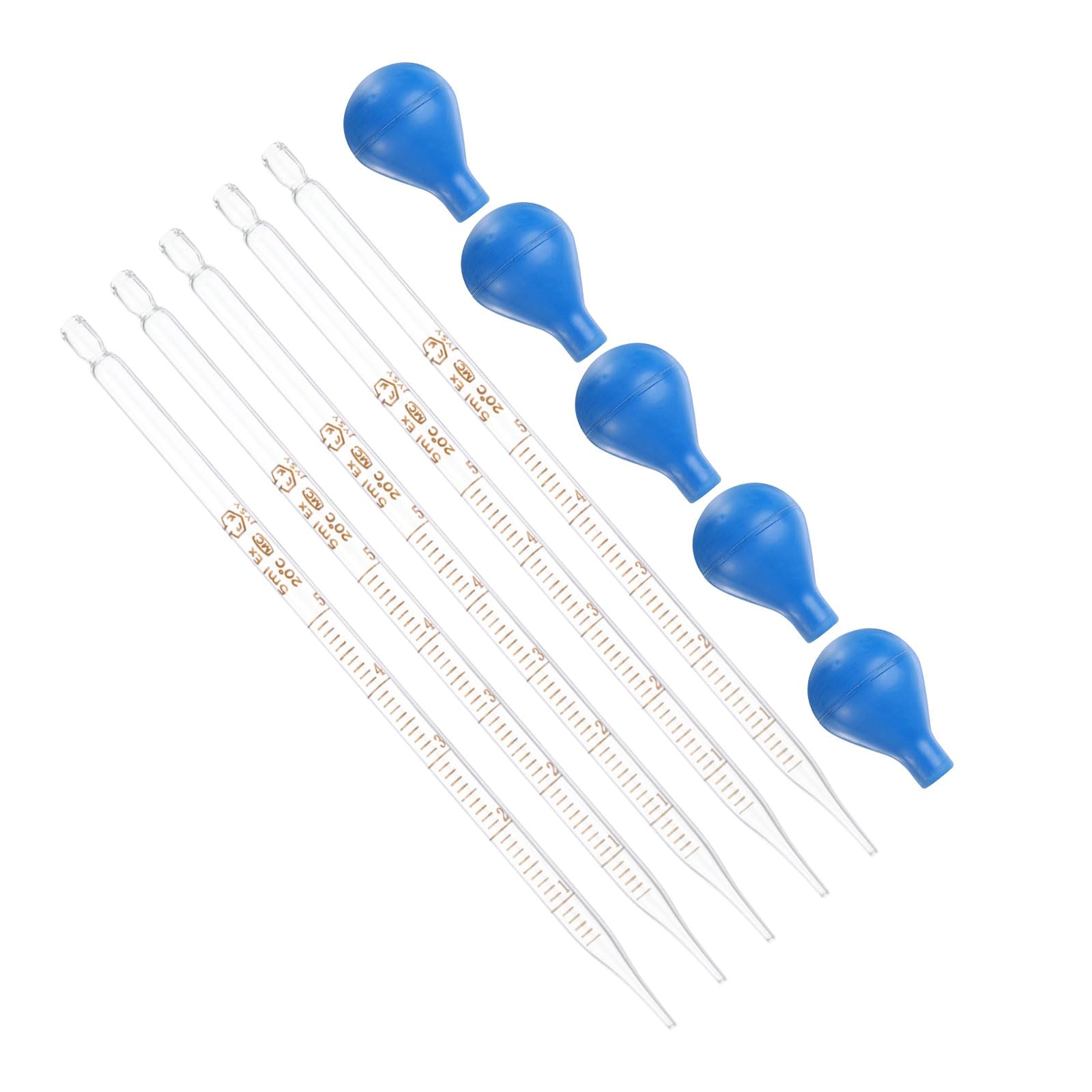 Pipettes compte-gouttes pour transférer les huiles essentielles en verre 5ml