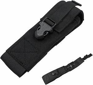 ESP® Taschenlampen Holster "LHU04", Verstellbare Gürtelklammer, 360° Drehbar