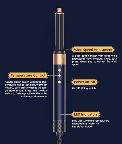 Miniatura 2 de Airwrap Multi Styler, 8 en 1 profesional Air Wrap, cepillo para secador de pelo Air Styler, con rizadores de envoltura automática, juego de peinado