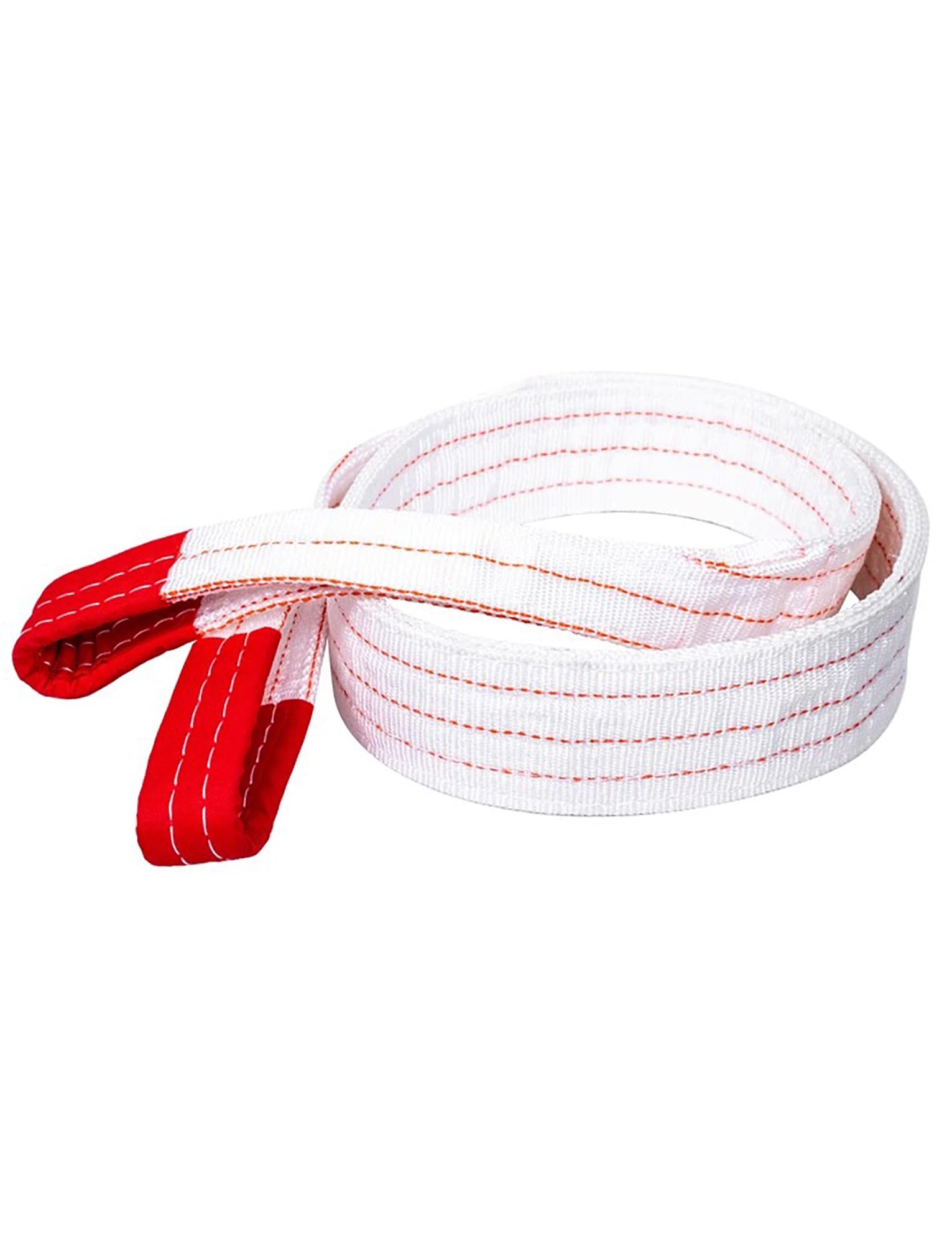 Eslingas de elevación de Nailon Trenzado de Alta Resistencia de 2T, 3T, 5T y 10Ton - Correas industriales para grúas, Aparejos, Remolque con montacargas, izamiento y construcción (10T-4 metr