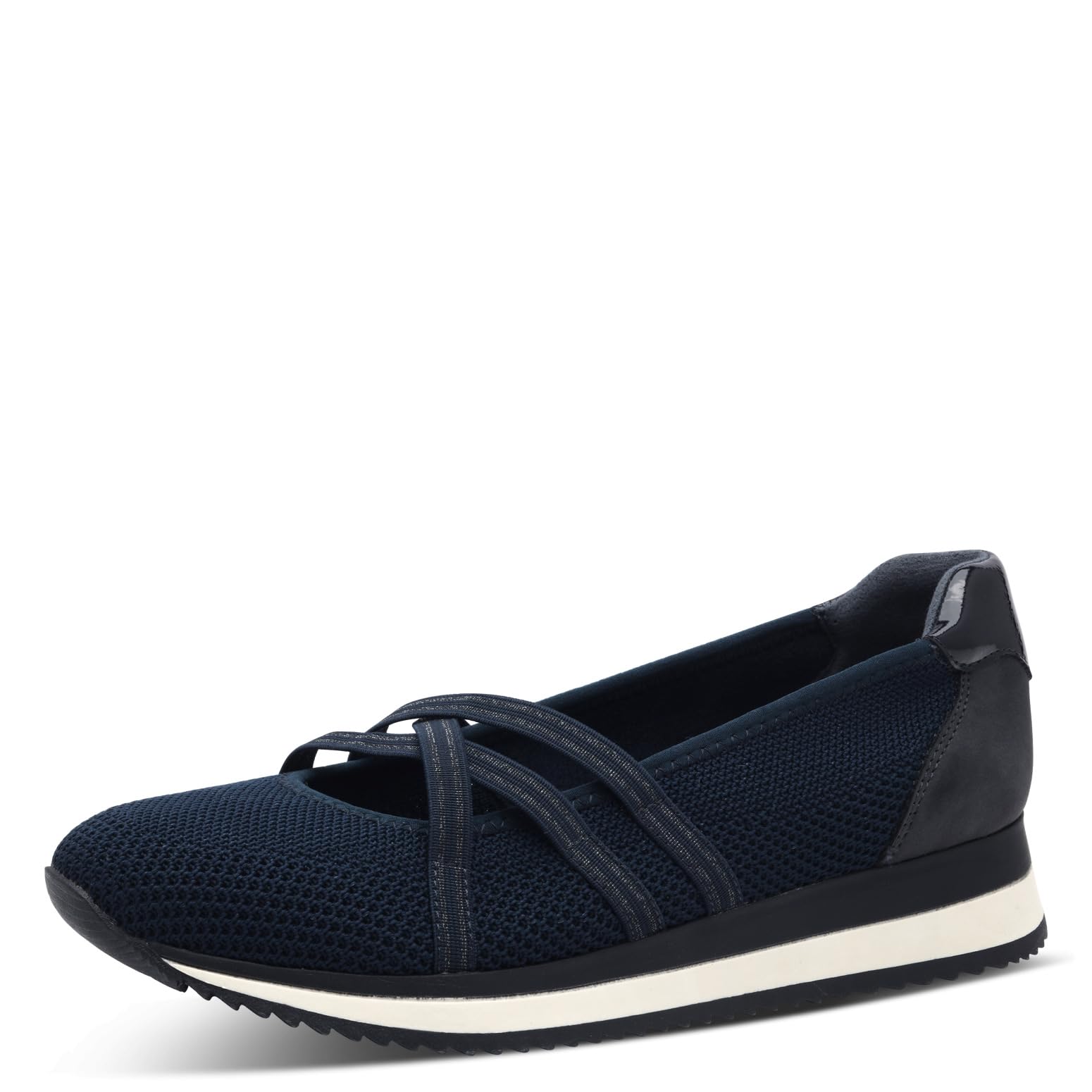 Jana Women’s Ballerinas with Strap Vegan, Navy, 6,5 UK