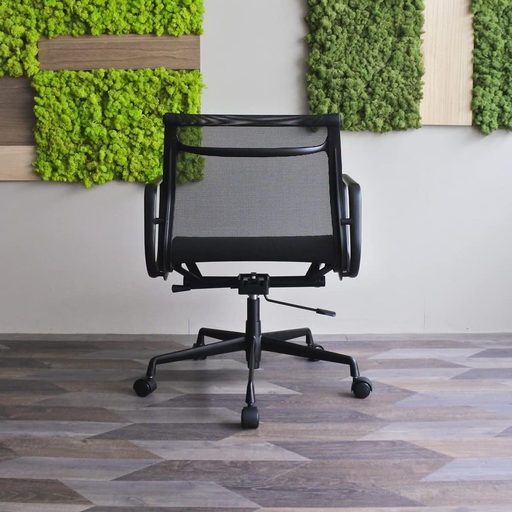 Amazon.co.jp: アルミナムチェア メッシュ ブラックフレーム イームズ