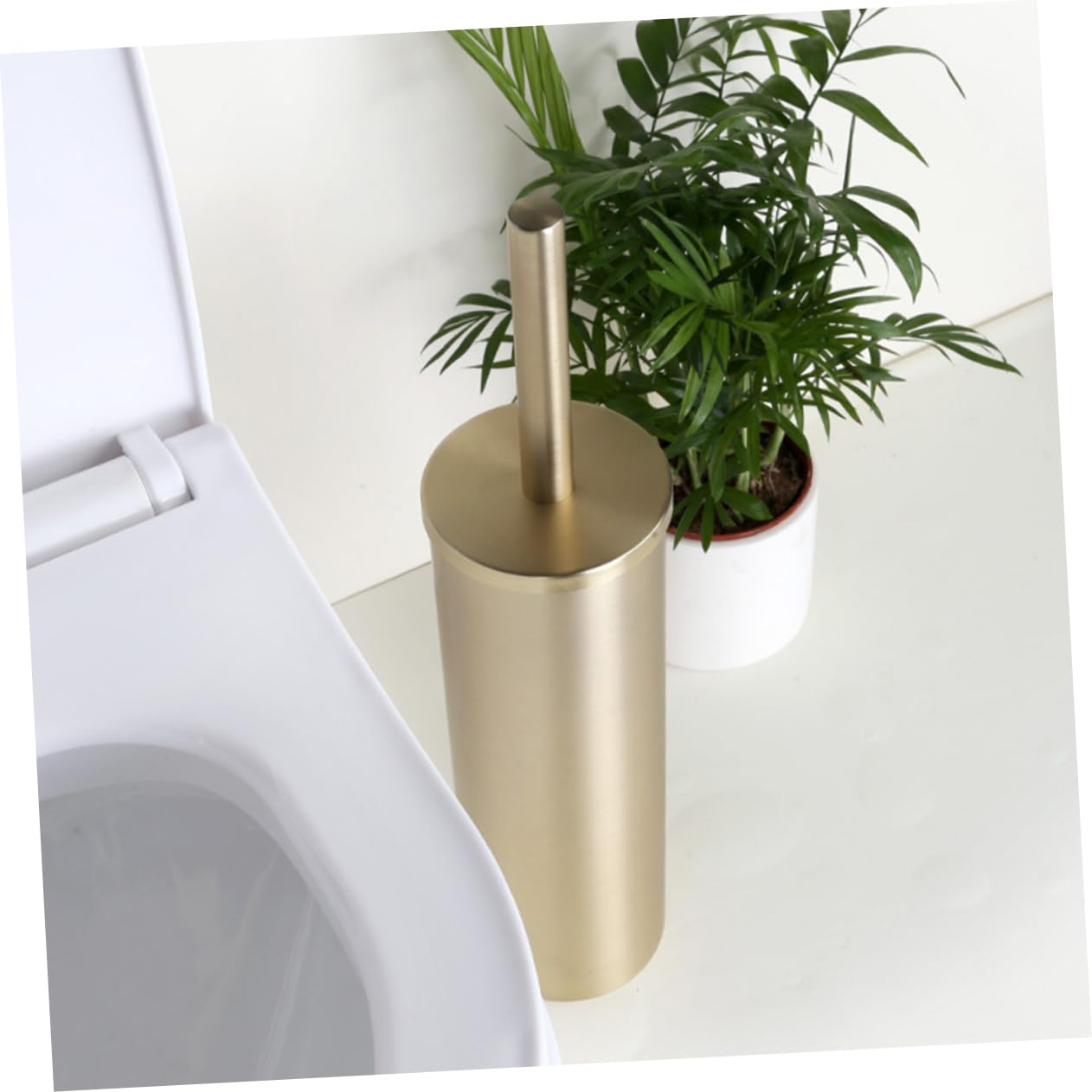 Cepillo de Baño Soporte 1 Unidad Acero Inoxidable Dorado