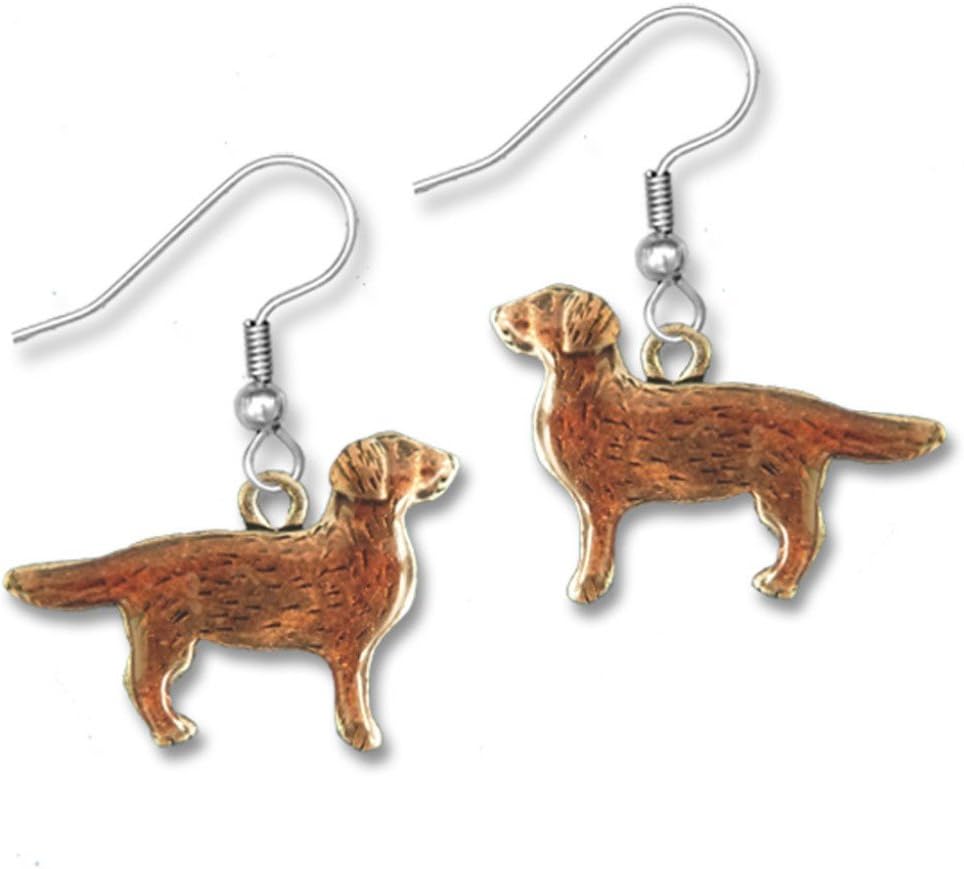Enamel Chocolate Lab Earrings for Women - Labrador Retriever Earrings - Handcrafted in the USA