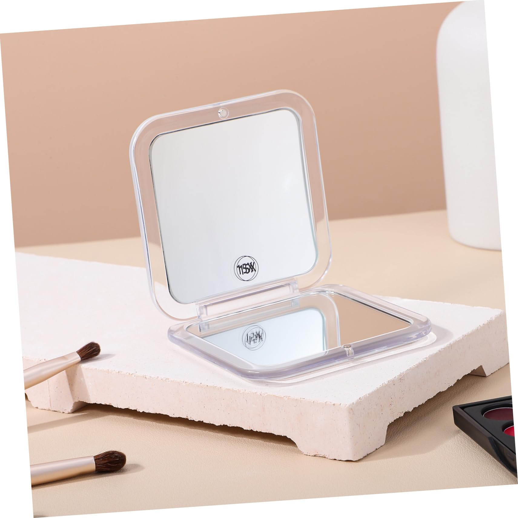 Healeved 3 Pezzi Di Trucco Da Viaggio Per Borsetta Quadrata Compatta